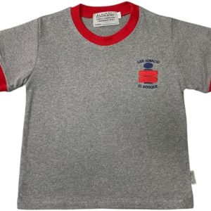 POLERA DEPORTIVA MANGA CORTA CON LOGO BORDADO COLEGIO SAN IGNACIO EL BOSQUE